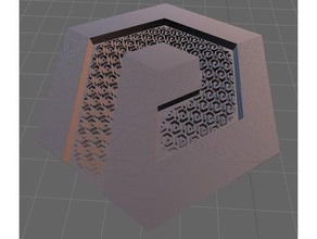 textured photonsters pendant math art 3d print model - Mito3D