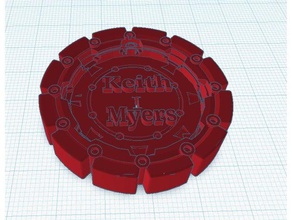 keiths maker coin coins badges 3d print model - Mito3D