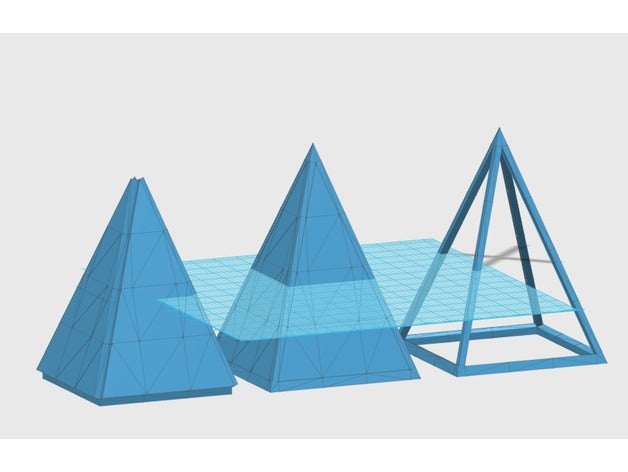 de la pirámide matemáticas arte 3D print model - Mito3D