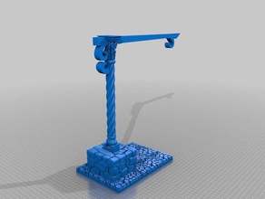 light pole gothic lamp 3d printing design stand 3d print model - Mito3D