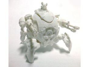 wrecking ball hammond overwatch giochi blizzard carattere criceto video gioco personaggio dei videogiochi 3d print model - Mito3D