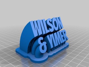 w office personalizado 3d print model - Mito3D