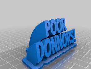 poor donnors office customized 3d print model - Mito3D