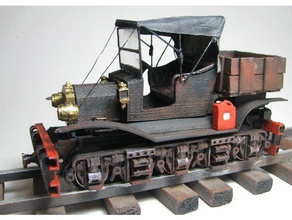 vintage vagon araç lokomotif model ford tren 3d print model - Mito3D