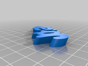 il mio personalizzato iamburnys v2text -johan keyfob portachiavi 3d print model - Mito3D