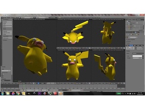 pikakarp criaturas magikarp pikachu pokemon brinquedo 3d print model - Mito3D