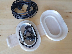cavo di caso la fotocamera audio gestione dei cavi lavalier video 3d print model - Mito3D
