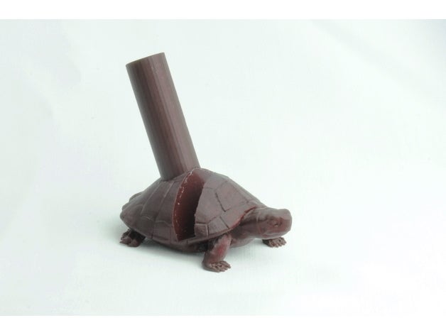 turtle phone crochet hookpen holder household smartphone stand 3D print model - Mito3D