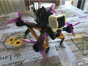 pieghevole decollo stand droni fpv rc veicoli 3d print model - Mito3D