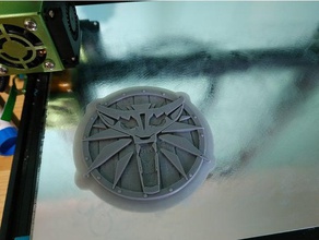 witcher coaster giochi video gioco lupo 3d print model - Mito3D