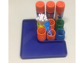 gluestick holders elmers purple 3d printing container glue stick 3d print model - Mito3D