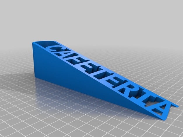 la cafetería de oficina personalizado 3D print model - Mito3D