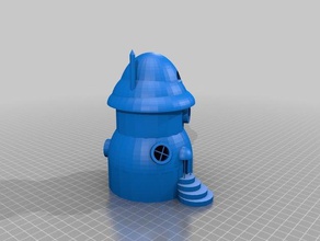 cogumelo casa 3d impressão 3d print model - Mito3D