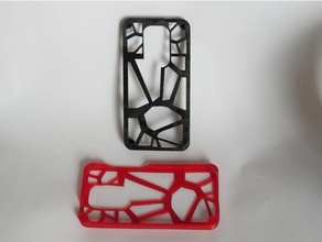 huawei mate 10 pro de la caja del teléfono voronoi diseño accesorios flexible filamento mate10 mate10pro ninjaflex tpu caso 3d print model - Mito3D