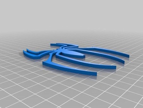 Örümcek Adam logosu 3d baskı 3d print model - Mito3D