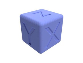 better calibration cube 20mm 3d printing tests test dimension dimensions improved design printer professional 3d print model - Mito3D
