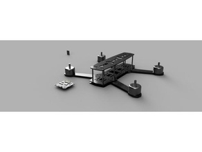 zmr 250 Kare rc araç quadcopter çerçeve zmr250 3d print model - Mito3D