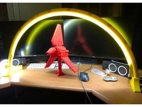 easy-to-print led light bridge integrated light shield hobby diy led desk lamp led lamp