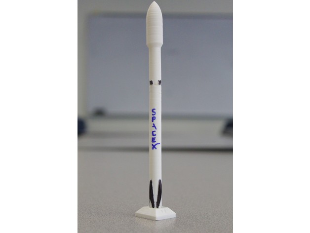 miniatura falcon 9 vehículos heavy el cohete spacex 3D print model - Mito3D