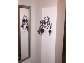 bicycle keys holder decor 3d print model - Mito3D