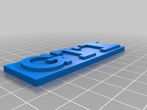 vw golf gti grill-Abzeichen andere 3d print model - Mito3D