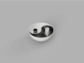ying yang pistache tigela a cozinha jantar 3d print model - Mito3D