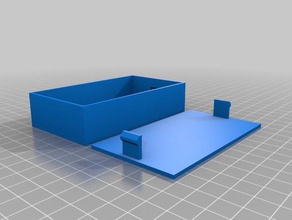 my customized box snap-on lid 3 tool holders boxes 3d print model - Mito3D