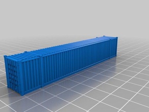 53 standard container 1160 scale hobby foots cars contenedor dry van huscky railcar stack train well 3d print model - Mito3D