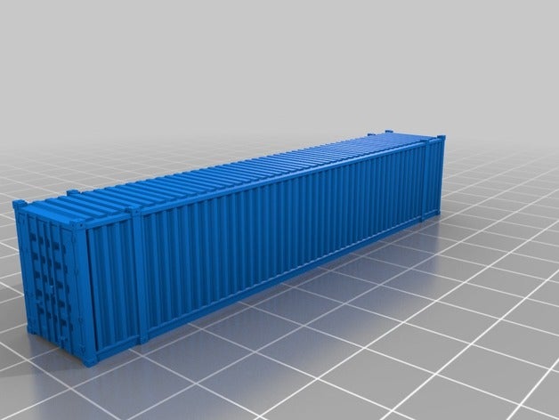 48 conteneur standard 1160 échelle passe-temps contenedor sec l'escala van 3D print model - Mito3D