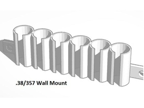 38 special 357 wall mount diy magnum ammo ammunation bullet bullets 3d print model - Mito3D
