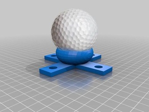 ceiling mount golf tee upside-down courses toys games 3d print model - Mito3D