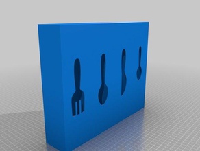 cutlery tray kitchen dining 3d print model - Mito3D