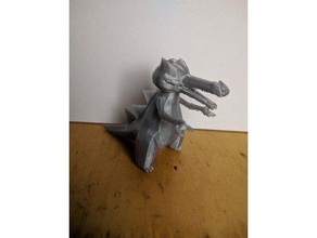 krookodile 3d prêts à l'impression modèles l'anime dessin animé caractère figure figurine pokemon 3d print model - Mito3D