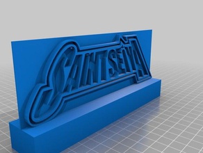 saint seiya socle des signes logos 3d print model - Mito3D
