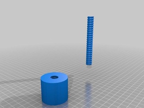 lego compatible ball screw thread 3d printing 3d print model - Mito3D
