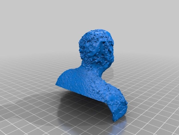 homem mais interessante do mundo pessoas barba barbudo busto fotogrametria photoscan 3D print model - Mito3D