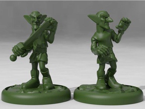 goblin monk soldja toy game accessories dd dnd dungeons dragons miniature miniatures tabletop warhammer 3d print model - Mito3D