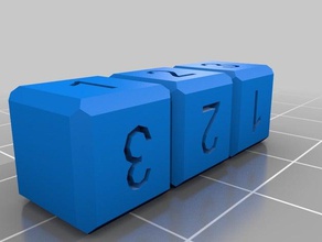 my customized counting blocks 2 math 3d print model - Mito3D