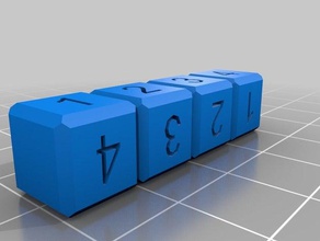 mon personnalisée de comptage blocs 4 mathématiques 3d print model - Mito3D