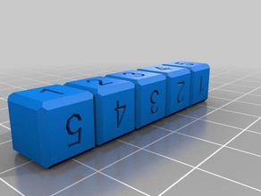 my customized counting blocks 5 math 3d print model - Mito3D