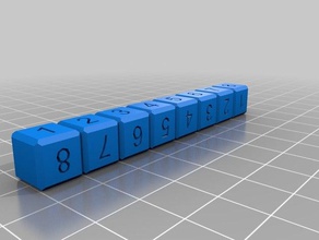 mon personnalisée de comptage blocs 8 mathématiques 3d print model - Mito3D