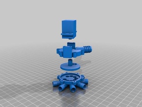 my customized automated diverter valve outdoor garden 3d print model - Mito3D