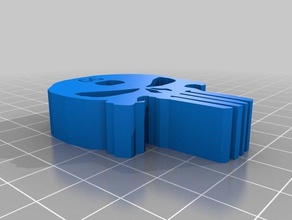 punisher anel-uma-coisa topper 3d impressão o dia das bruxas jóias modular crânio 3d print model - Mito3D