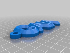 meu nome personalizado chaveiro organização 3d print model - Mito3D