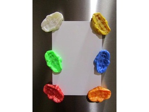 bubble gum magnet sculptures fridge 3d print model - Mito3D