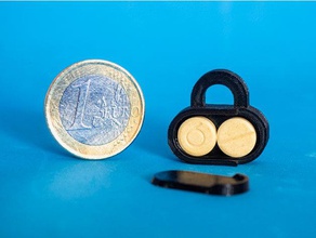d'urgence mini casemate, un trousseau de clés porte-clés caja llavero pastillas pastillero boîte à pilules 3d print model - Mito3D
