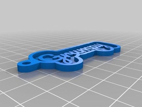 grincheux de porte-clés personnalisé 3d print model - Mito3D