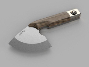 skinner 1 mano strumenti di caccia coltello coltelli prototipazione 3d print model - Mito3D
