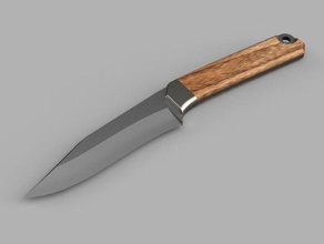 drop-point 1 hand tools auf die Jagd Messer - Bearbeitung Metall-Herstellung der Prototyp prototyping Holzbearbeitung 3d print model - Mito3D