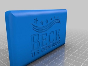 beck congress credit card case accessories holder 3d print model - Mito3D